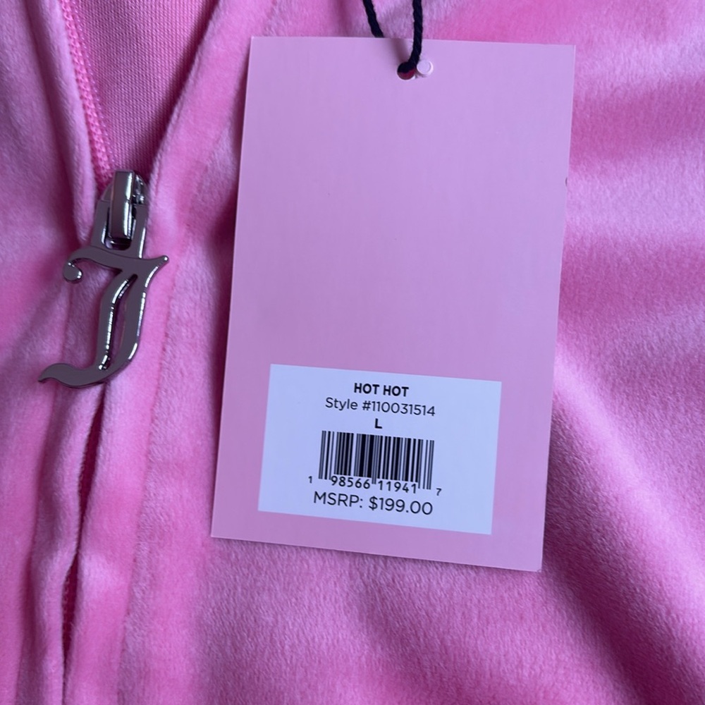 Juicy Couture Tracksuit Pink Hot Hot Size Large NWT - Picture 10 of 14